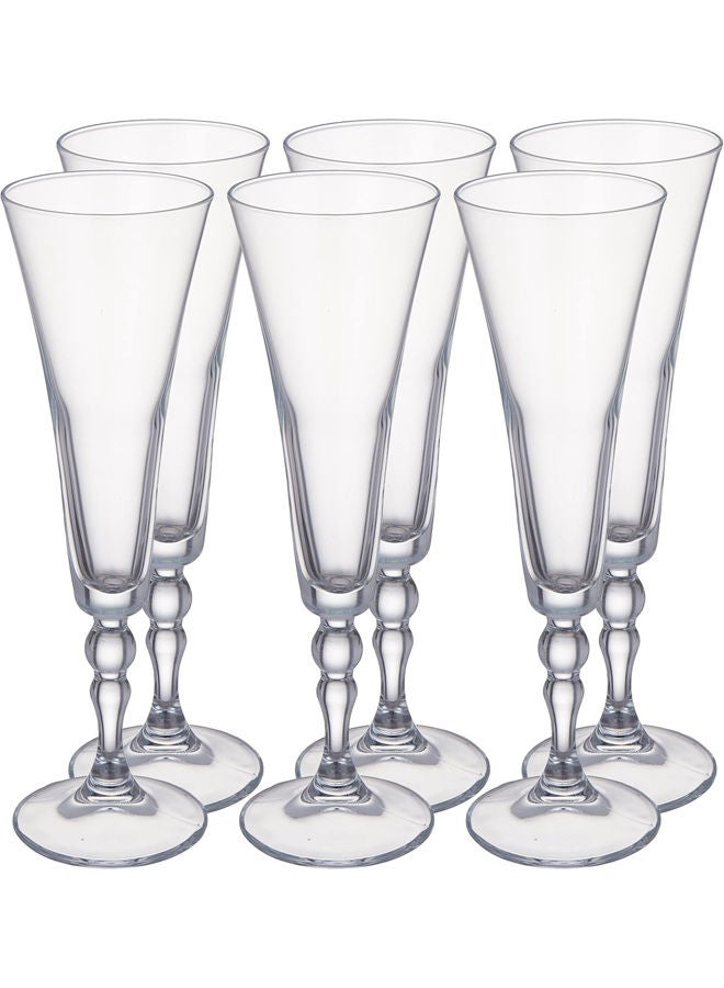 6 Piece Vogue Champagne Flute Set Clear - pnsku/N70105188V/45/_/1725187069/52400abd-c4b4-4493-9673-0beb63b5526a