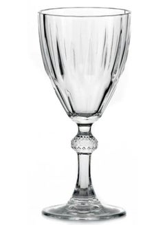 Pasabahce Diamond Red Wine Glasses Set Of 6 Clear  - Image 1