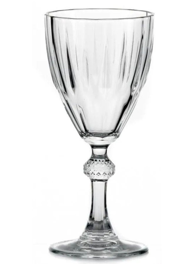Pasabahce - Diamond Red Wine Glasses Set Of 6 Clear - Image 1