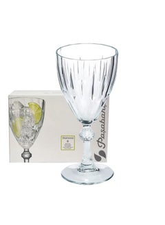 Pasabahce Diamond Red Wine Glasses Set Of 6 Clear  - Image 2