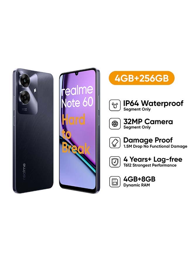 realme - Note 60 Dual SIM Marble Black 4GB RAM 256GB 4G - Middle East Version - Image 1