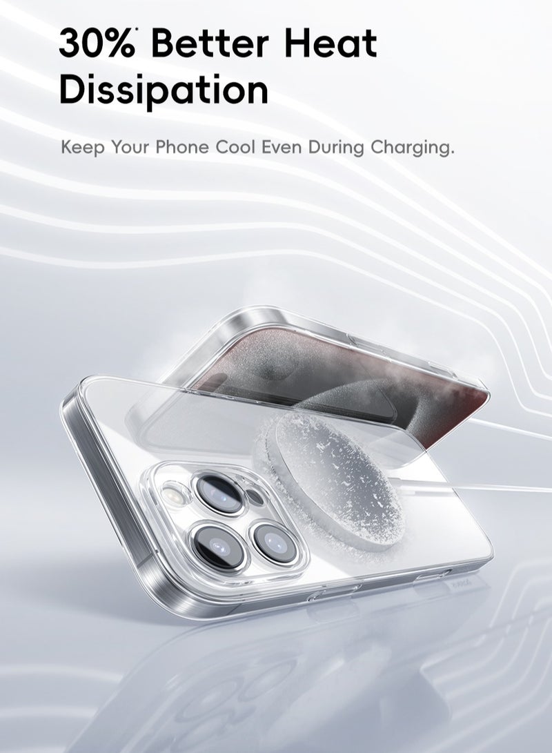 Baseus Crystal Series Magnetic Phone Case for iP 16 Pro / 6.3 Clear  - Image 3