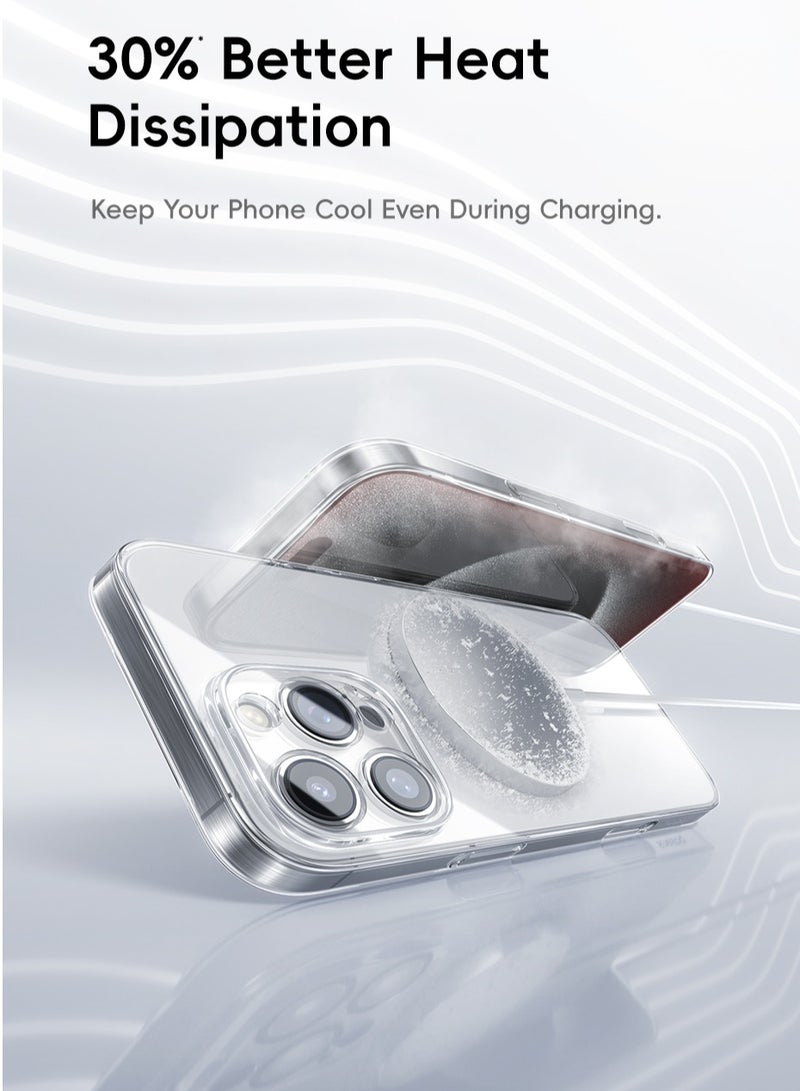 Baseus Crystal Series Magnetic Phone Case For iP 16 Pro Max / 6.9 Clear  - Image 3