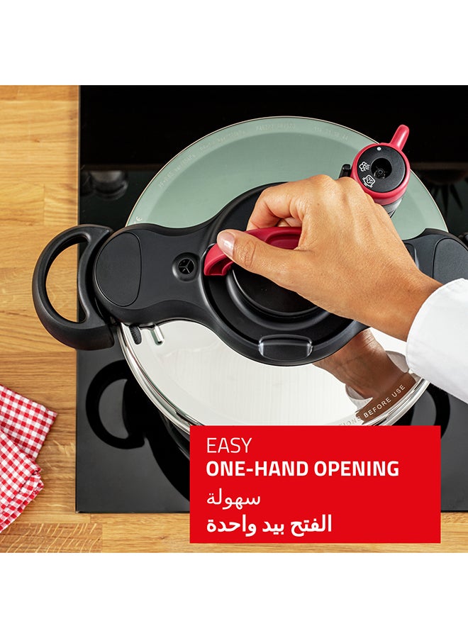 Tefal - TEFAL Pressure Cooker | ClipsoMinut’ Easy 6L | Stainless steel |Express Cooking | Vitamins Preserved | One-Handed Opening/Closing | Safe | Made in France | 2 Years Warranty | P4620768 Stainless Steel - Image 1