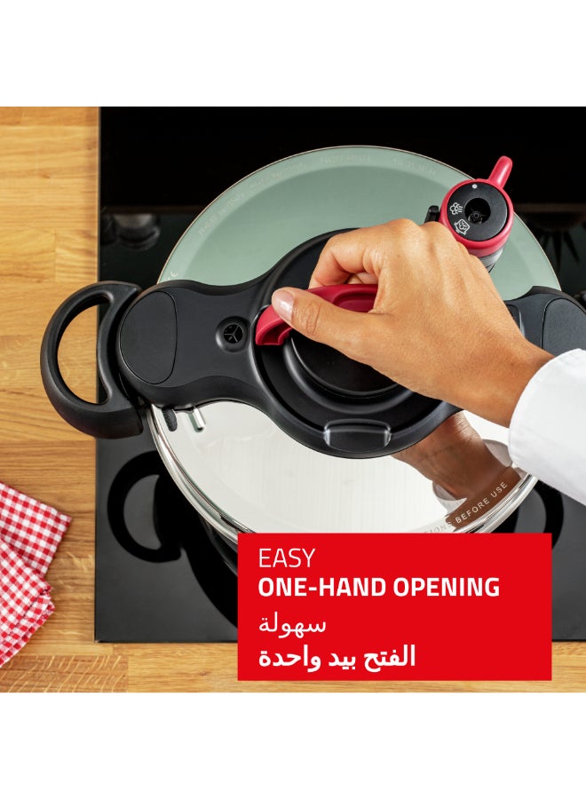 تيفال TEFAL قدر ضغط | ClipsoMinut’ Easy 6 لتر | فولاذ مقاوم للصدأ | طهي سريع | حفظ الفيتامينات | فتح وغلق بيد واحدة | آمن | صنع في فرنسا | ضمان لمدة سنتين | P4620768 6 Liter - Image 4