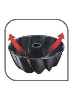 Tefal TEFAL Baking Mold | Geometric Bundt Pan 25 cm | Perfectly Even Golden-Brown Results | Non-Stick Coating Inside and Out | Easy Cleaning | Black| Modern Triangular Cake Pan |2 Years Warranty| J3030304 Black 25cm  - Image 5