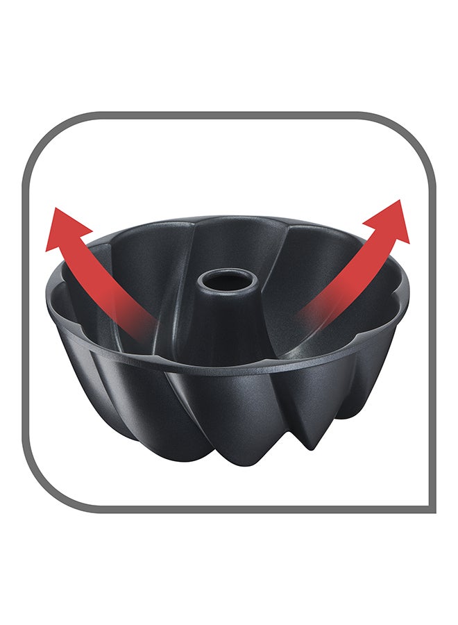 Tefal TEFAL Baking Mold | Geometric Bundt Pan 25 cm | Perfectly Even Golden-Brown Results | Non-Stick Coating Inside and Out | Easy Cleaning | Black | Modern Spiral Cake Pan | 2 Years Warranty | J3030404 Black 25cm - Image 5