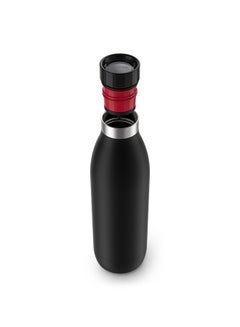 Tefal TEFAL Hydration Bottle | BLUDROP 0.7 L | Reusable Stainless Steel Bottle | Sustainable | Easy Drinking |Quick Press |Leak-Proof | 12H Hot Drinks & 24H Cold Drinks | Black | 2 Years Warranty | N3110910 Multicolour 0.7Liters  - Image 2