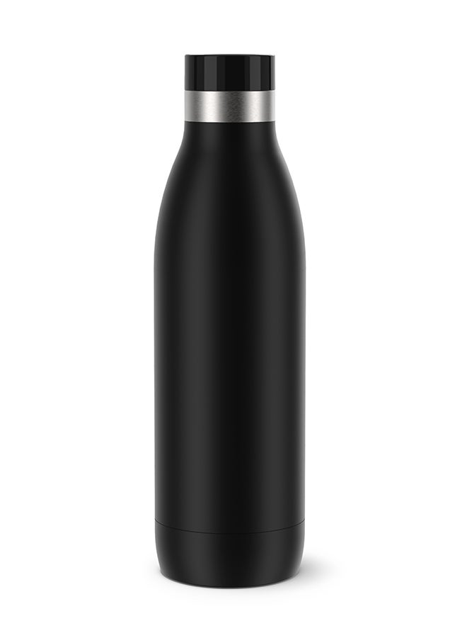 Tefal - TEFAL Hydration Bottle | BLUDROP 0.7 L | Reusable Stainless Steel Bottle | Sustainable | Easy Drinking |Quick Press |Leak-Proof | 12H Hot Drinks & 24H Cold Drinks | Black | 2 Years Warranty | N3110910 Multicolour 0.7Liters - Image 1