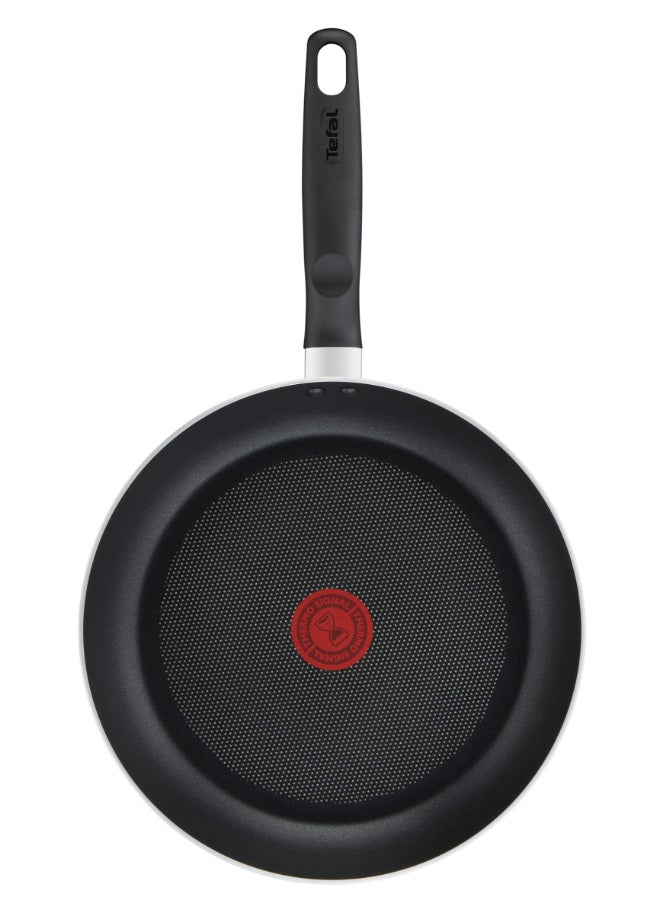 تيفال TEFAL طقم أواني طهي مكون من 7 قطع | سوبر كوك | مقلاة 24 سم/ قدر 18 سم + غطاء/ قدر 24 سم + غطاء/ ملعقة/ ملعقة مسطحة مشقوقة | غير لاصق مع مؤشر حرارة Thermo Signal | ألومنيوم | أسود | ضمان لمدة سنتين | B459S784 24سم - Image 2