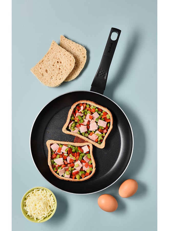 تيفال TEFAL مقلاة 20 سم | تنظيف سهل | ألومنيوم | طلاء غير لاصق | مؤشر حرارة Thermo Signal | قاعدة توزيع الحرارة | أواني طهي آمنة وصحية | صنع في فرنسا | أحمر | ضمان لمدة سنتين | B5720253 20 cmسم - Image 5