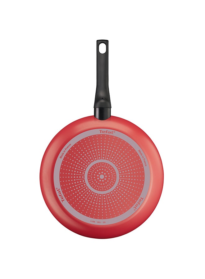 تيفال TEFAL مقلاة 20 سم | تنظيف سهل | ألومنيوم | طلاء غير لاصق | مؤشر حرارة Thermo Signal | قاعدة توزيع الحرارة | أواني طهي آمنة وصحية | صنع في فرنسا | أحمر | ضمان لمدة سنتين | B5720253 20 cmسم - Image 3