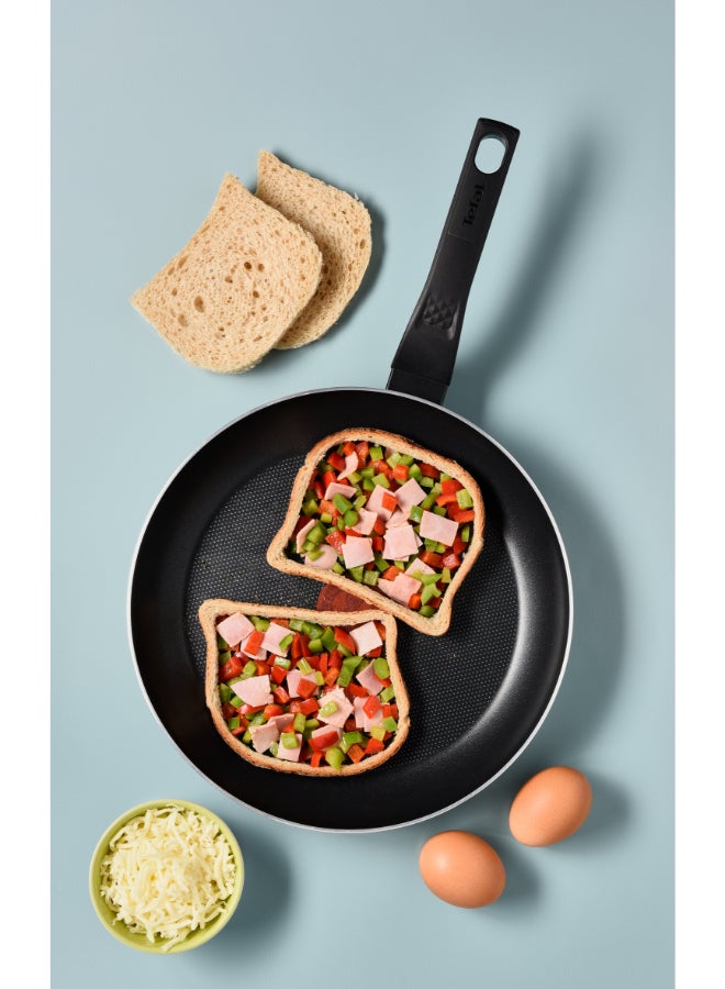 تيفال TEFAL مقلاة 20 سم | تنظيف سهل | ألومنيوم | طلاء غير لاصق | مؤشر حرارة Thermo Signal | قاعدة توزيع الحرارة | أواني طهي آمنة وصحية | صنع في فرنسا | أحمر | ضمان لمدة سنتين | B5720253 20 cmسم - Image 5