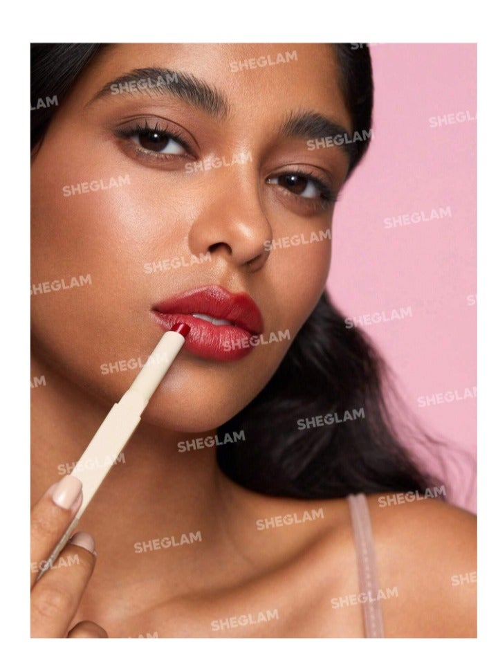 SHEGLAM 101 Sheer Tinted Lipstick & Liner Duo- strawberry sorbet - Image 4