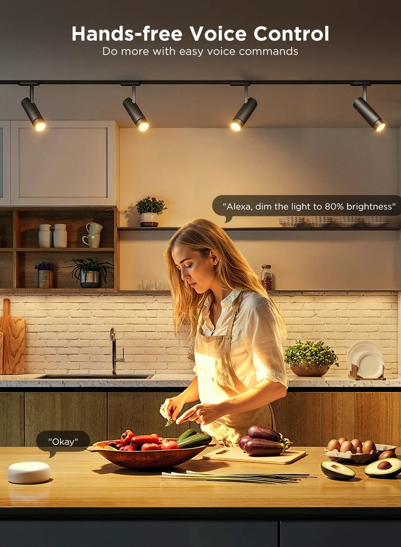 Govee - RGBWW Smart Light Bulbs, 400lm Lumens, 2700K-6500K Color Temperature, 4.8W Wattage, 2.4GHz Wi-Fi + Bluetooth Connectivity, App & Voice Control Methods, White | H600D 2-PCK - Image 1