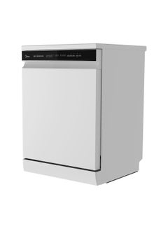 Midea Smart Freestanding Dishwasher, 14 Place Settings, 8 Programs, Wi-Fi, Delay Start & Half Load Function, Silent & High Energy Efficient, Rapid Wash, Child Lock, Self Cleaning WQP14-W7633CW White  - Image 2