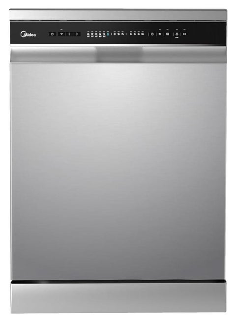 Smart Freestanding Dishwasher, 14 Place Settings, 8 Programs, Wi-Fi, Delay Start & Half Load Function, Silent & High Energy Efficient, Rapid Wash, Child Lock, Self Cleaning WQP14-W7633CS Silver