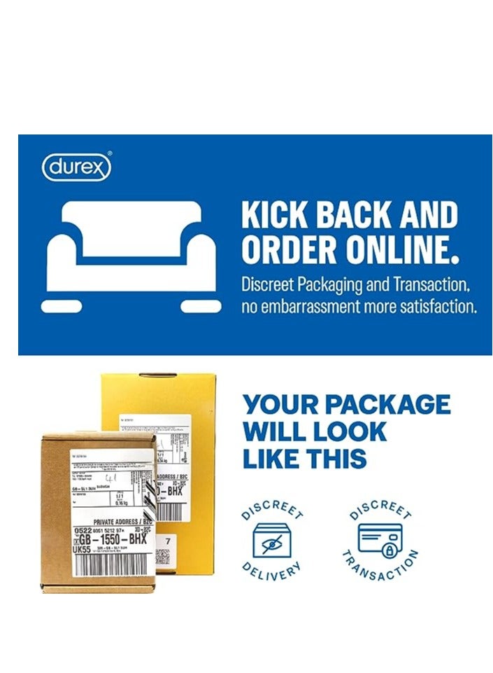 Durex - Invisible Extra Thin And Extra Lubricated Condom Pack Of 12 - Image 1