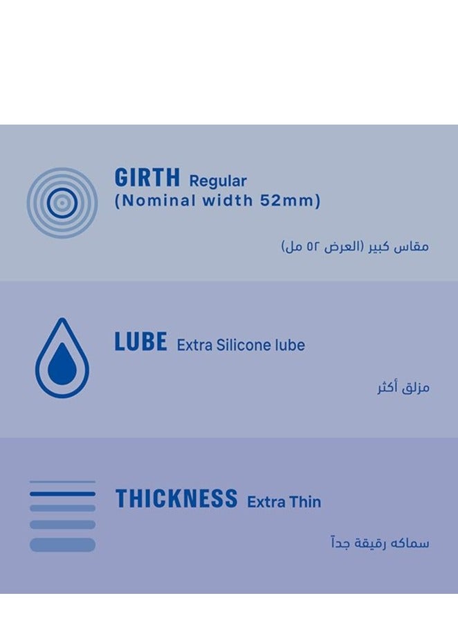 Durex Invisible Extra Thin And Extra Lubricated Condom Pack Of 12  - Image 2