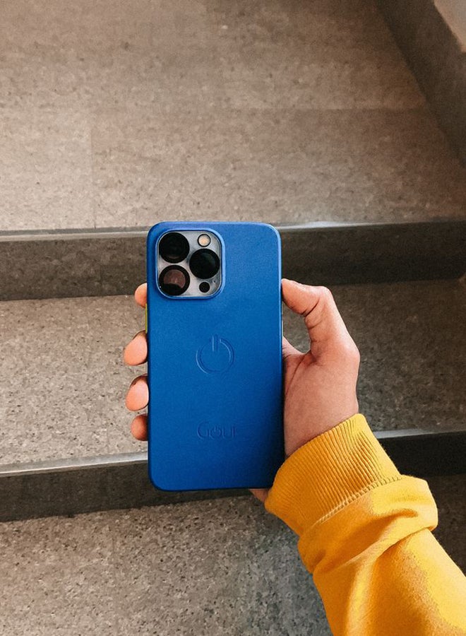 Goui iPhone 16 Pro Max Case | Full-Coverage | MagSafe | Wireless Friendly | Colorful | Soft Touch | Magnetic Design for Mount Azure Blue - Image 3