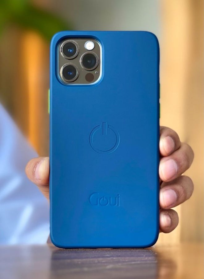 Goui iPhone 16 Pro Max Case | Full-Coverage | MagSafe | Wireless Friendly | Colorful | Soft Touch | Magnetic Design for Mount Azure Blue - Image 2