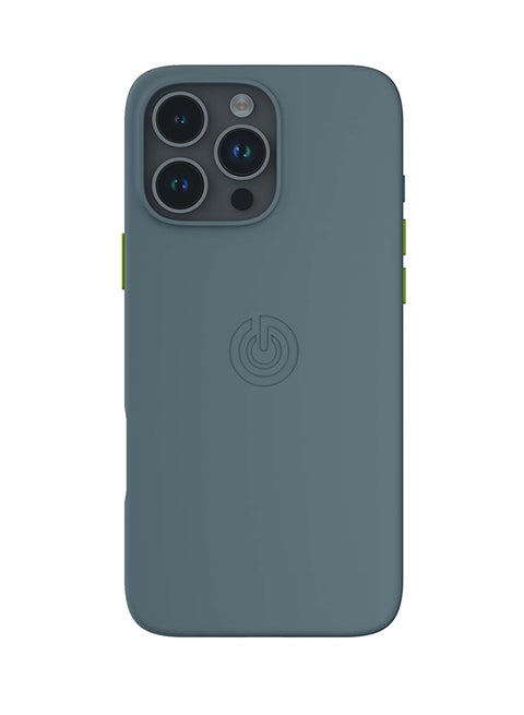 iPhone 16 Pro Max Case – Wireless Charging Friendly, 2x Magnetic Bar for Secure Attachment, 100% Compatible, Slim & Protective Design - Steel Grey