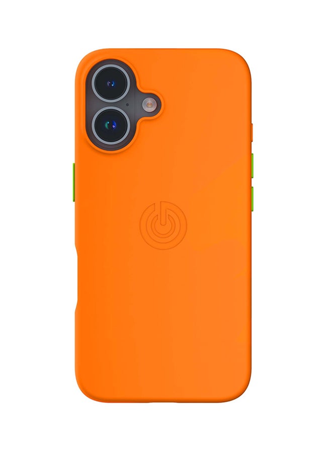 Goui iPhone 16 Case | Full-Coverage | MagSafe | Wireless Friendly | Colorful | Soft Touch | Magnetic Design for Mount Tiger Orange