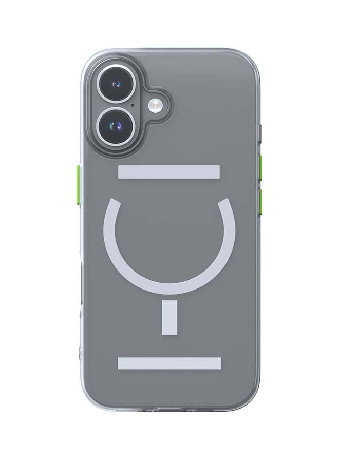 Goui iPhone 16 Case | Full-Coverage | MagSafe | Wireless Friendly | Colorful | Soft Touch | Magnetic Design for Mount Transparent