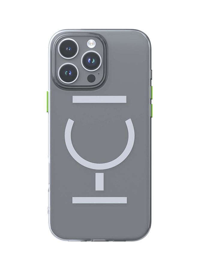 Goui iPhone 16 Pro Max Case | Full-Coverage | MagSafe | Wireless Friendly | Colorful | Soft Touch | Magnetic Design for Mount Transparent