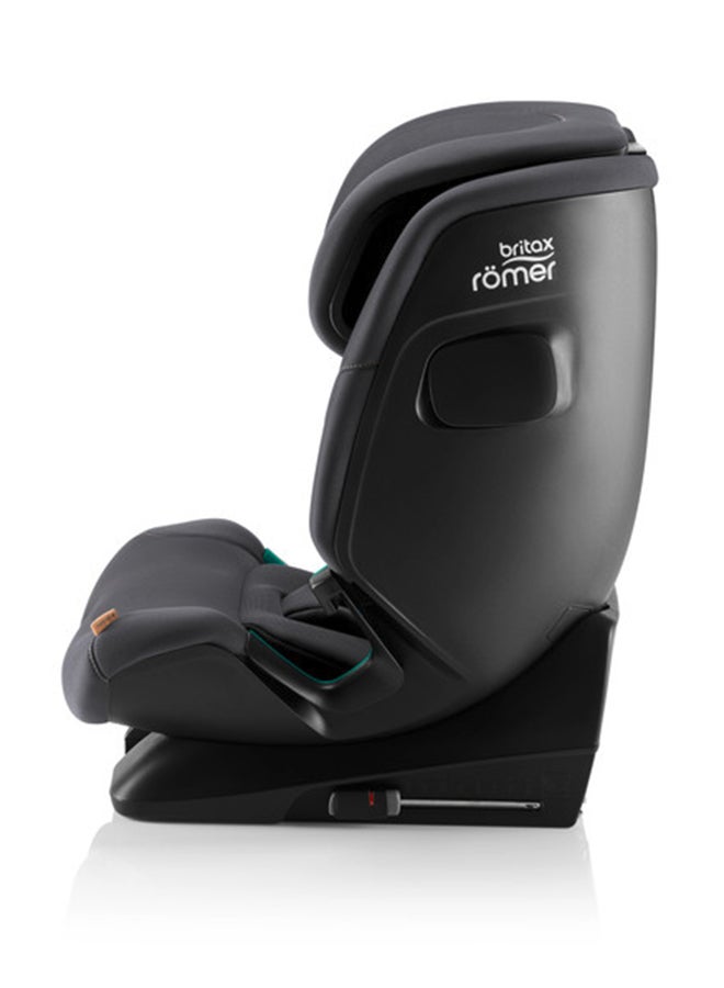 بريتاكس رومر - Advansafix Pro Car Seat For 15 Months To 12 Years, Forward Facing, Isofix 5 point Safety Harness - I-Size Safety Standards - Midnight Grey - Image 1