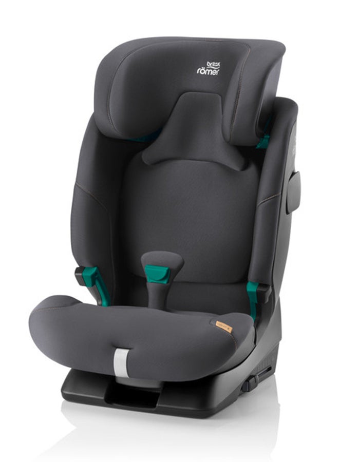 بريتاكس رومر - Advansafix Pro Car Seat For 15 Months To 12 Years, Forward Facing, Isofix 5 point Safety Harness - I-Size Safety Standards - Midnight Grey - Image 1