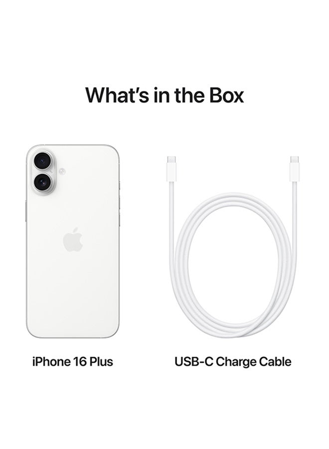 iPhone 16 Plus 128GB White 5G With FaceTime - Middle East Version - pnsku/N70105537V/45/_/1725964825/fa1e69aa-2795-4635-bc26-7901987c54bc
