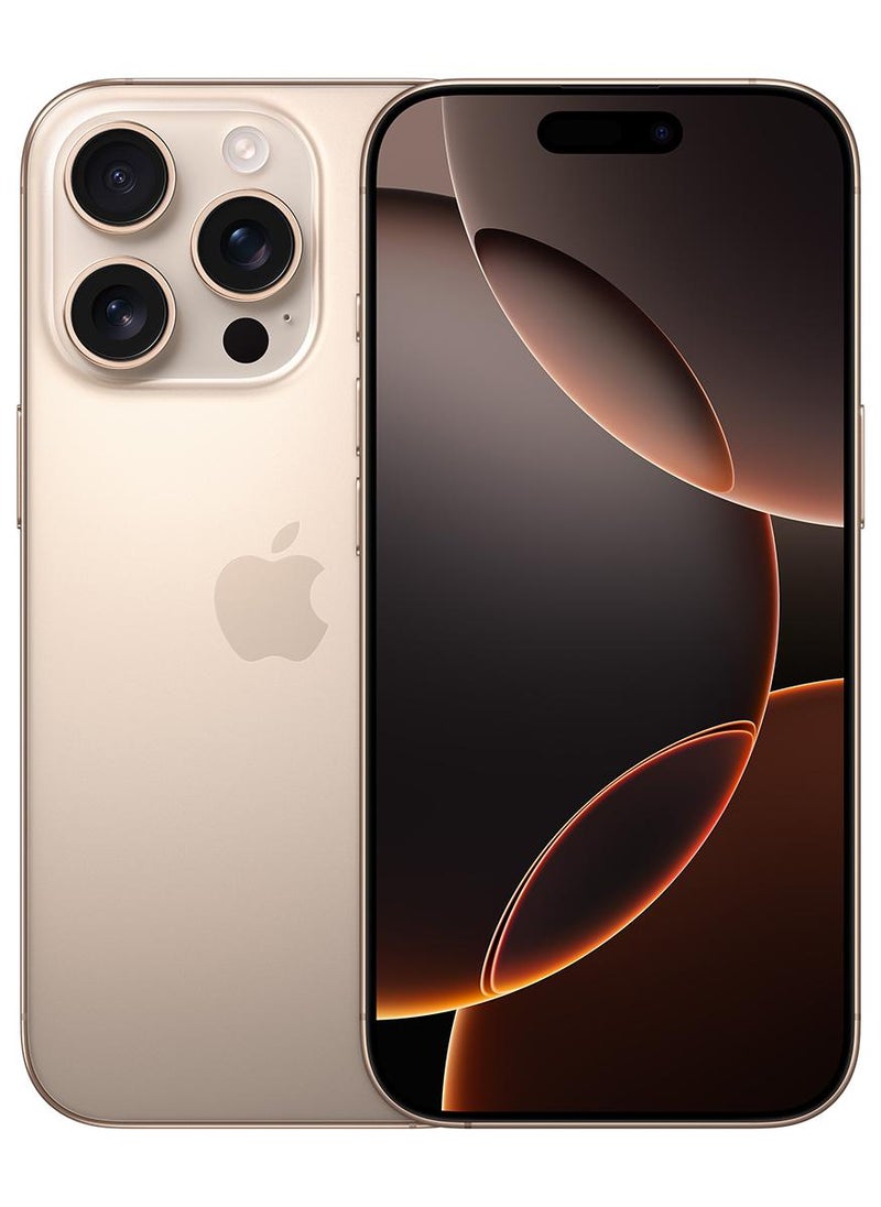 Apple iPhone 16 Pro 512GB Desert Titanium 5G With FaceTime - Middle East Version - Image 1