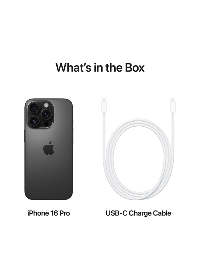 Apple - iPhone 16 Pro 128GB Black Titanium 5G With FaceTime - Middle East Version - Image 1