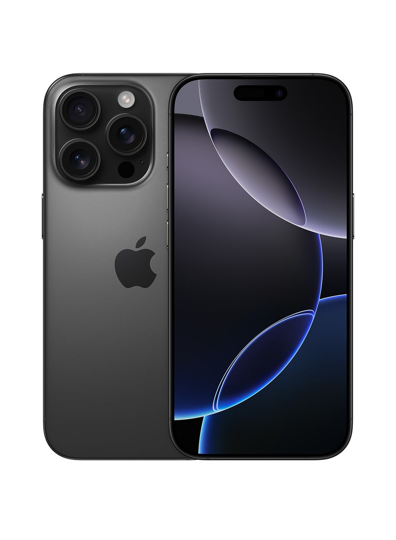 Apple - iPhone 16 Pro 128GB Black Titanium 5G With FaceTime - Middle East Version - Image 1