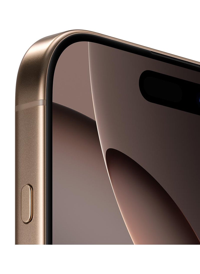 ابل  آيفون 16 برو 128 جيجا بايت تيتانيوم صحراوي 5G مع فيس تايم - نسخة الشرق الأوسط - Image 4