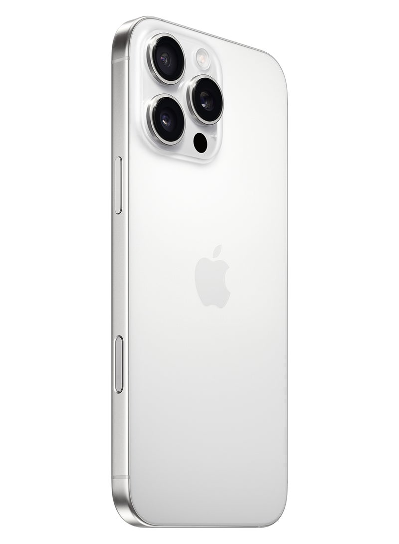 Apple - iPhone 16 Pro Max 256GB White Titanium 5G With FaceTime - Middle East Version - Image 1