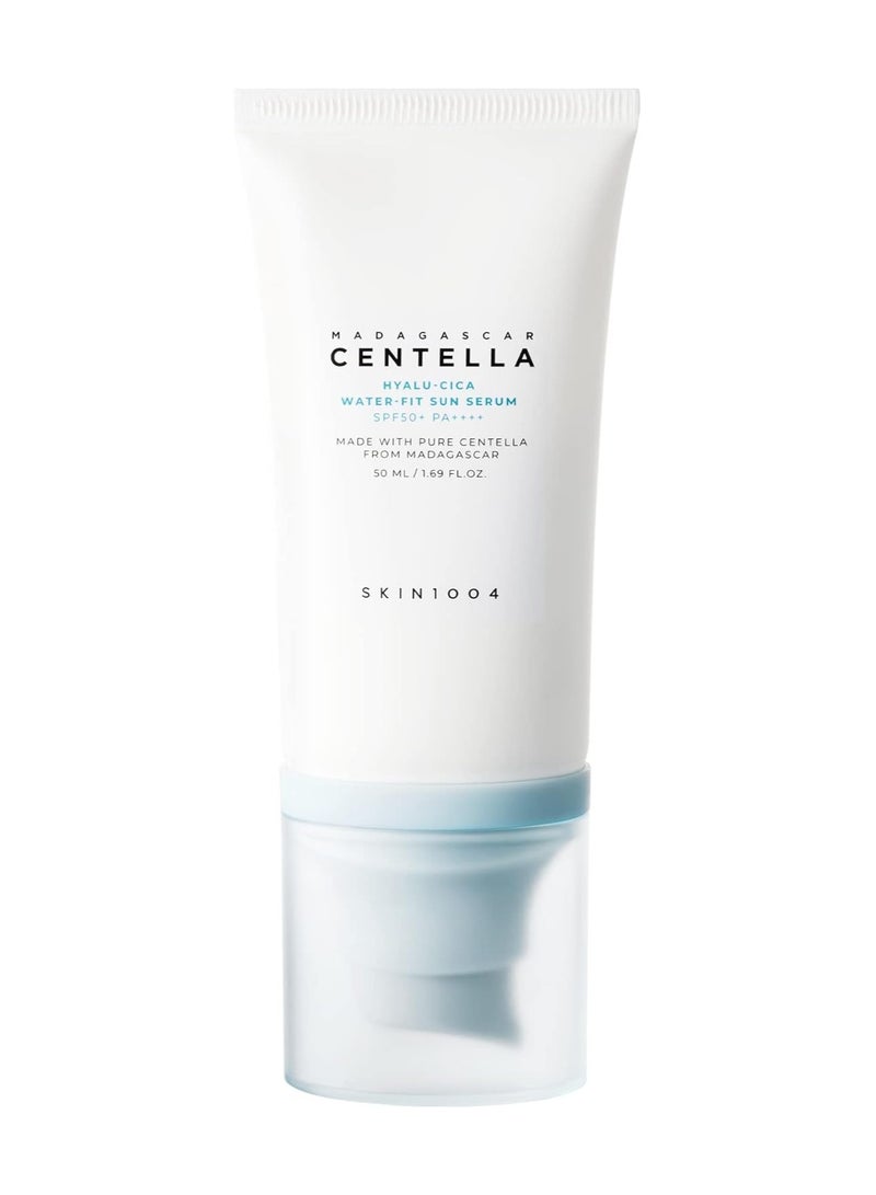 SKIN1004 Madagascar Centella Hyalu-Cica Water-Fit Sun Serum SPF50+ PA++++ - Translucent White 50MLml - Image 1