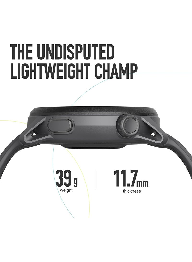 COROS - PACE 3 Sport Watch GPS, Lightweight and Comfort, 17 Days Battery Life, Dual-Frequency GPS, Heart Rate, Navigation, Sleep Track, Training Plan, Run, Bike, and Ski Black With Silicone Band - Image 1