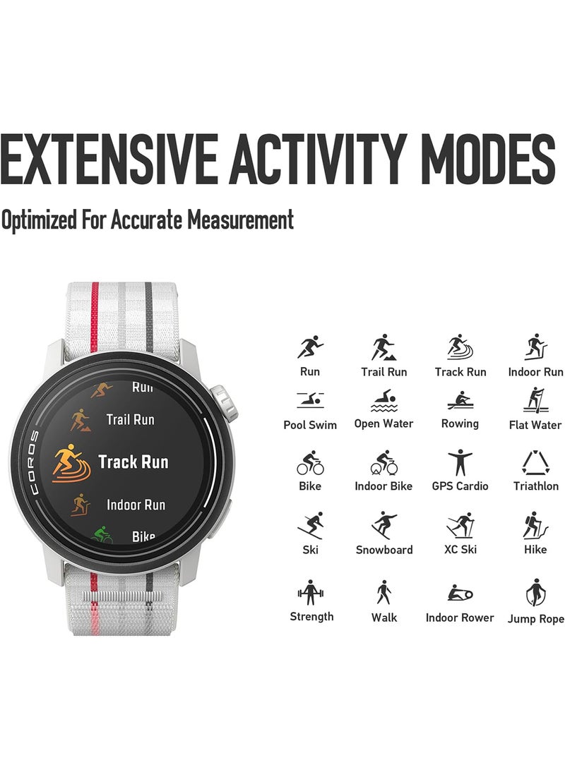 COROS - PACE 3 Sport Watch GPS, Lightweight and Comfort, 17 Days Battery Life, Dual-Frequency GPS, Heart Rate, Navigation, Sleep Track, Training Plan, Run, Bike, and Ski Black With Silicone Band - Image 1