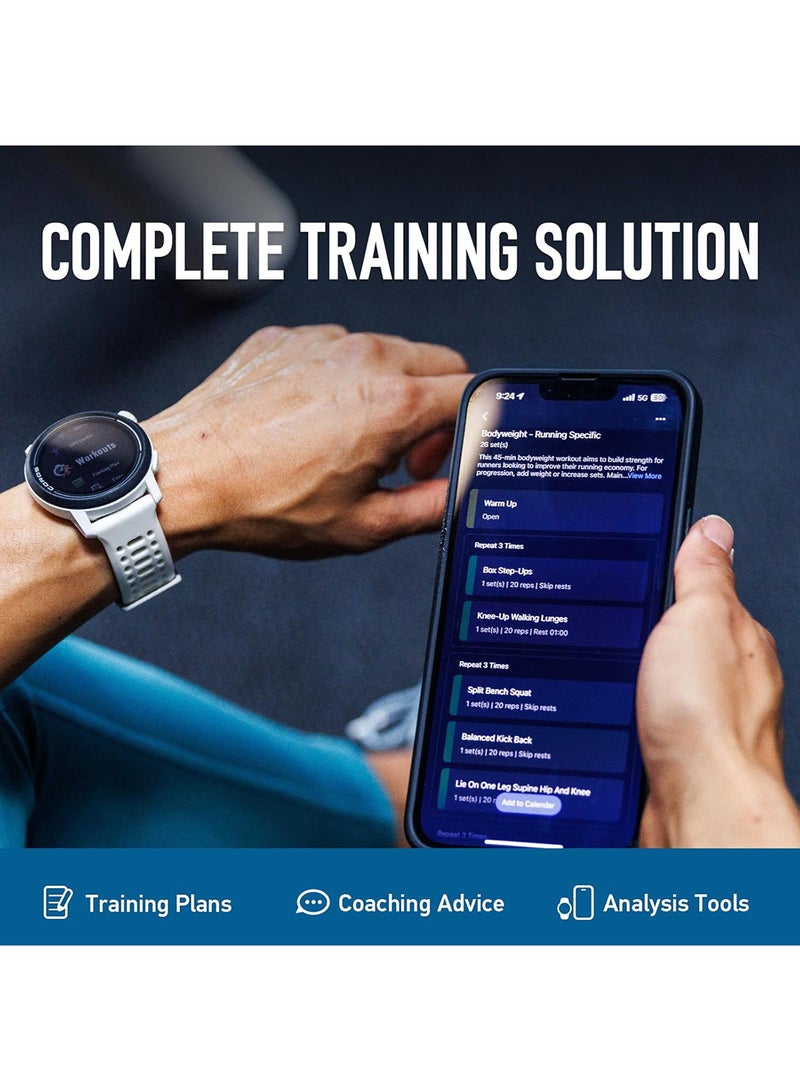 COROS - PACE 3 Sport Watch GPS, Lightweight and Comfort, 17 Days Battery Life, Dual-Frequency GPS, Heart Rate, Navigation, Sleep Track, Training Plan, Run, Bike, and Ski Black With Silicone Band - Image 1