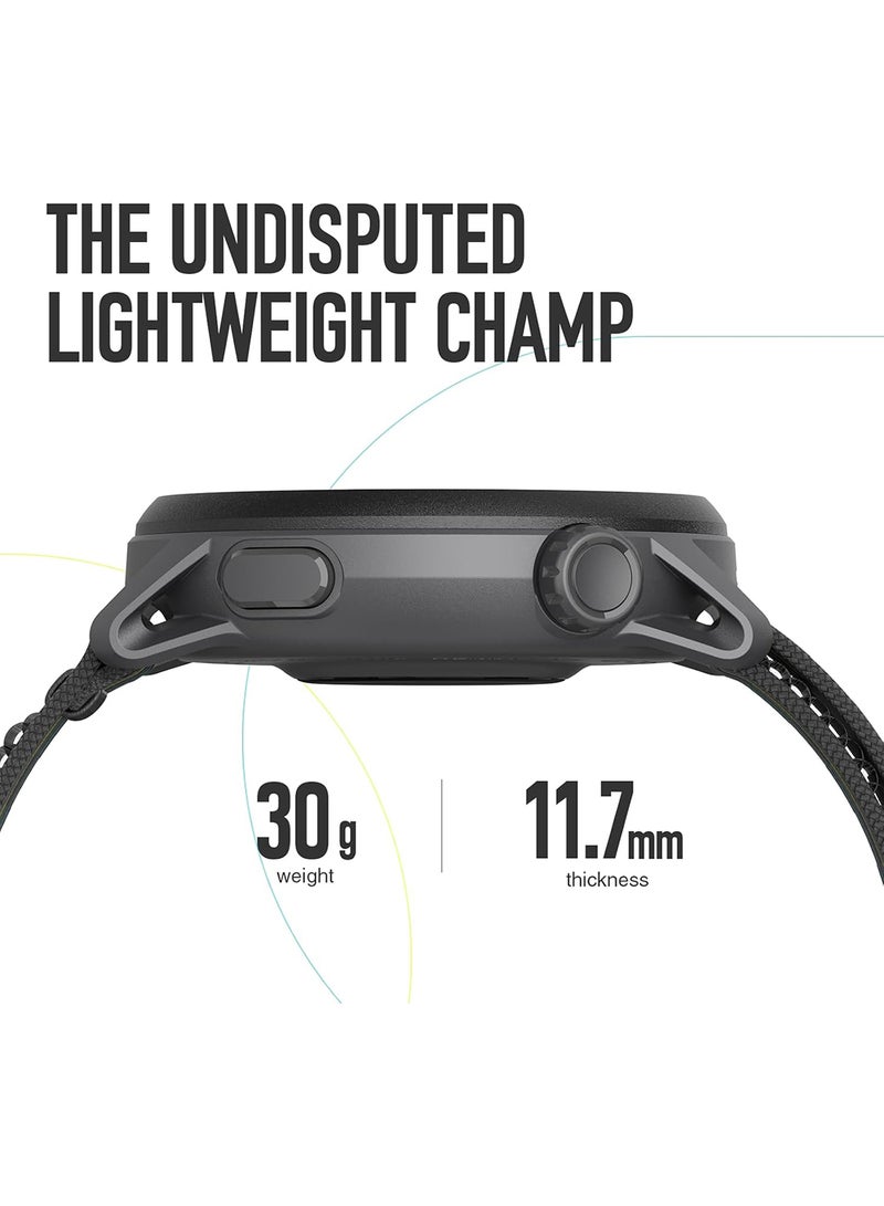 COROS PACE 3 Sport Watch GPS, Lightweight and Comfort, 17 Days Battery Life, Dual-Frequency GPS, Heart Rate, Navigation, Sleep Track, Training Plan, Run, Bike, and Ski Nylon Band Ink Black  - Image 2