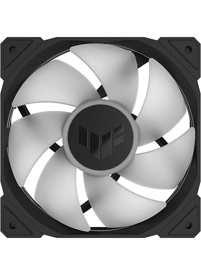 ASUS - TUF Gaming TR120 ARGB Standarad Blade Fan, 120mm Fans, Up to 2000 rpm Fan Speed, 77.4 CFM Airflow, Aura Sync Compatiblity, PWM Control, Tripple Pack Black - Image 1