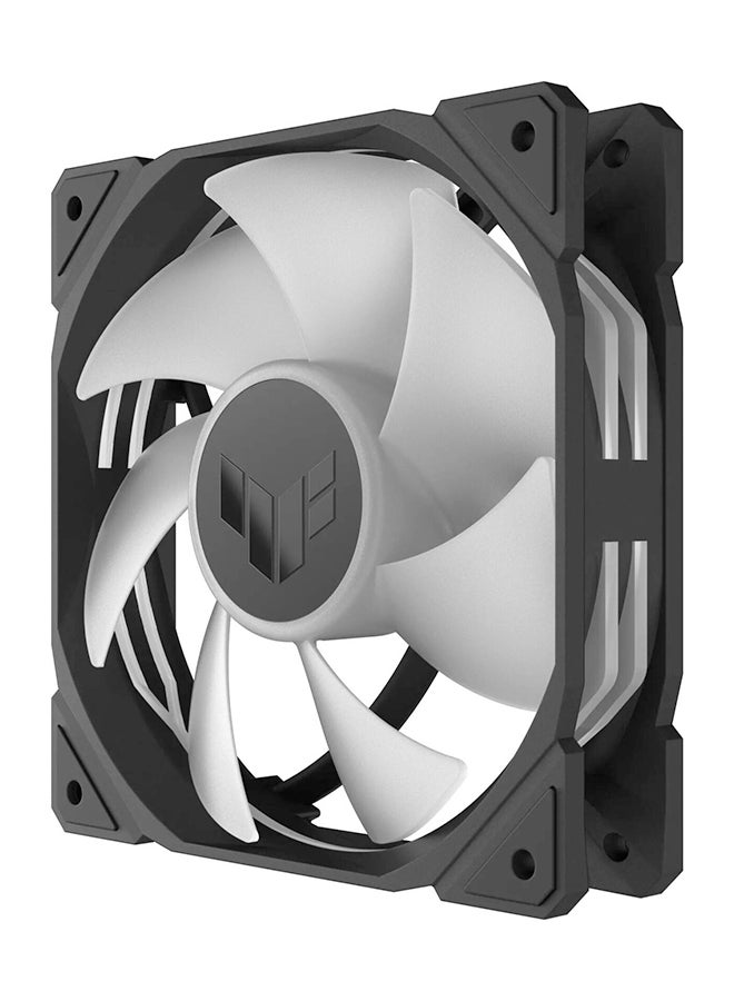 ASUS - TUF Gaming TR120 ARGB Standarad Blade Fan, 120mm Fans, Up to 2000 rpm Fan Speed, 77.4 CFM Airflow, Aura Sync Compatiblity, PWM Control, Tripple Pack Black - Image 1