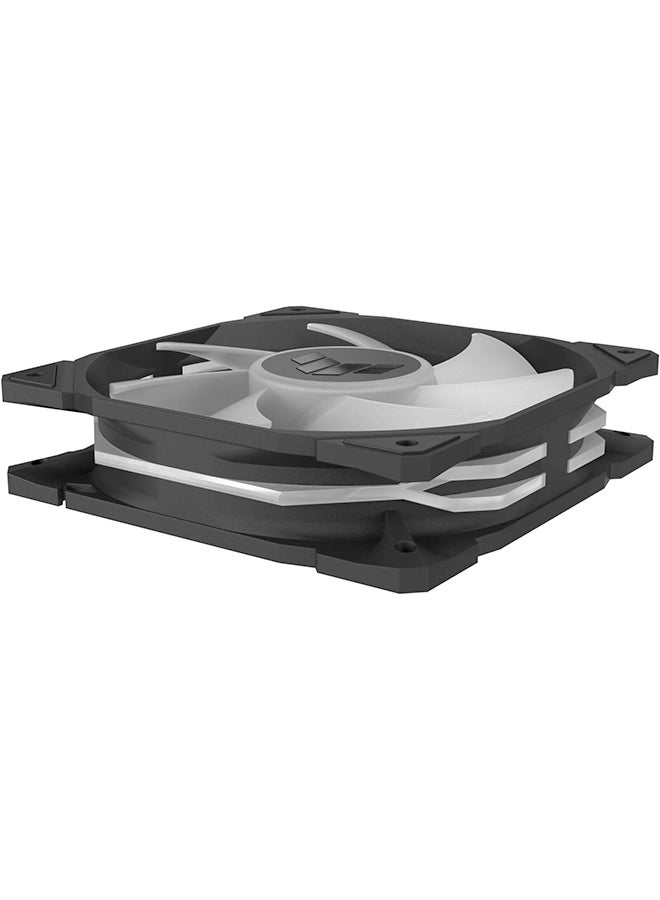 ASUS - TUF Gaming TR120 ARGB Reverse Blade Fan. 120mm Fans, Up to 2000 rpm Fan Speed, 76.3 CFM Airflow, Aura Sync Compatiblity, PWM Control, Single Pack, Black - Image 1