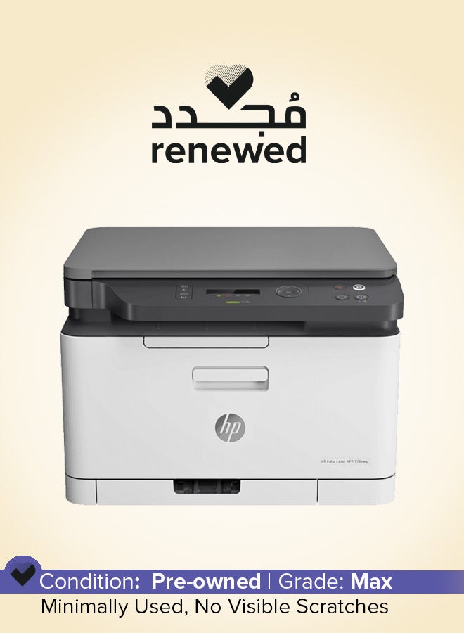 HP Renewed - MFP 178nw Color Laser Printer White/Black  - Image 1