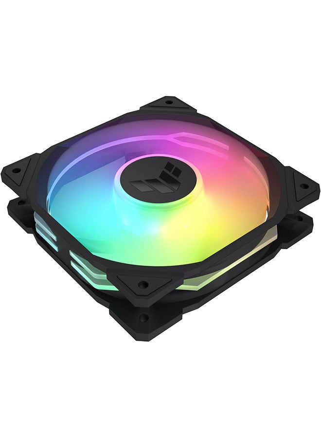 ASUS TUF Gaming TR120 ARGB | 3.3mm H2O, 120mm Standard Blade Fans, Up to 2000 rpm Fan Speed, 77.4 CFM Airflow, Aura Sync Compatiblity, PWM Control, Single Pack Black - Image 3
