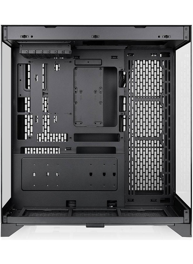 Thermaltake CTE E550 TG Mid Tower ATX Case, 3 Tempered Glass Panels Hidden-Connector Motherboard Support Three-Way VGA Installations Dual Chamber Design Black  - Image 3