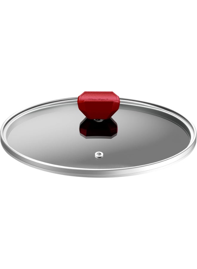 Tefal Expert Stew Pot with Glass Lid, Non-Stick Titanium Coating 2X, Size 28, Thermo Signal technology, Advanced Induction Base​ -Burgundy Burgundy 28 cmcm - Image 3
