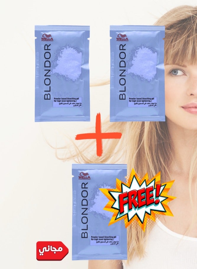 ويلا بودرة جل بلوندور جيلي 1+3 - عبوة من 3 قطع - Image 2